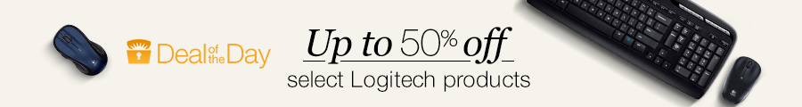 Amazon DEAL OF THE DAY – Take up to 50% off select Logitech PC accessories!
