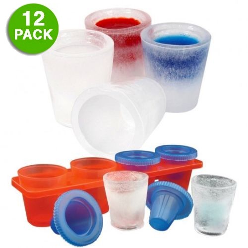 12 Ice Shot Glass Set with Serving Tray—$7.99 + Free Shipping