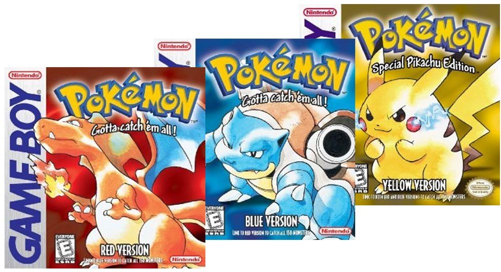 Pokémon Red, Pokémon Blue and Pokémon Yellow Digital Downloads for 3DS – Just $7.99!