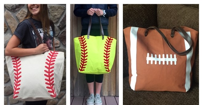 Get these Fun Sporty Canvas Totes – 5 Designs – Just $13.99!