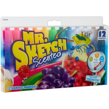 Mr Sketch Chisel Tip Scented Markers, 12-pack—$8.06!