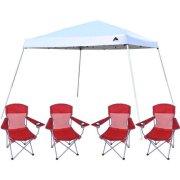 Ozark Trail 12×12 Slant Leg Instant Canopy/Gazebo Shelter with 4 Chairs Value Bundle – Just $64.00!