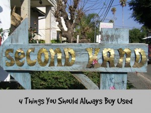 4 things to buy used