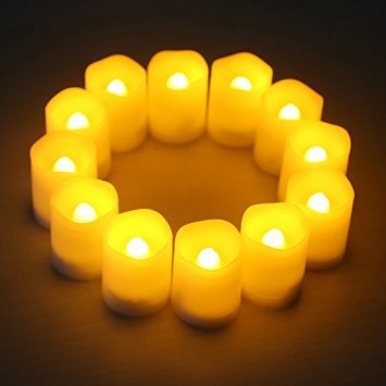 AMAZON PRIME: Set of 12 Kohree Timer Votive Flameless Candles—$16.78