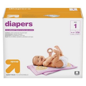TARGET: Up & Up Giant Pack Diapers as Low as $19.42 Each After Gift Card! (Reg $28.99)