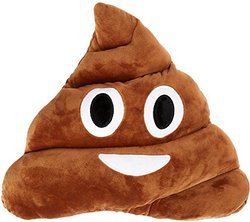 Emoticon Pillow Stuffed Plush, Poop Face – $1.00! Free shipping!