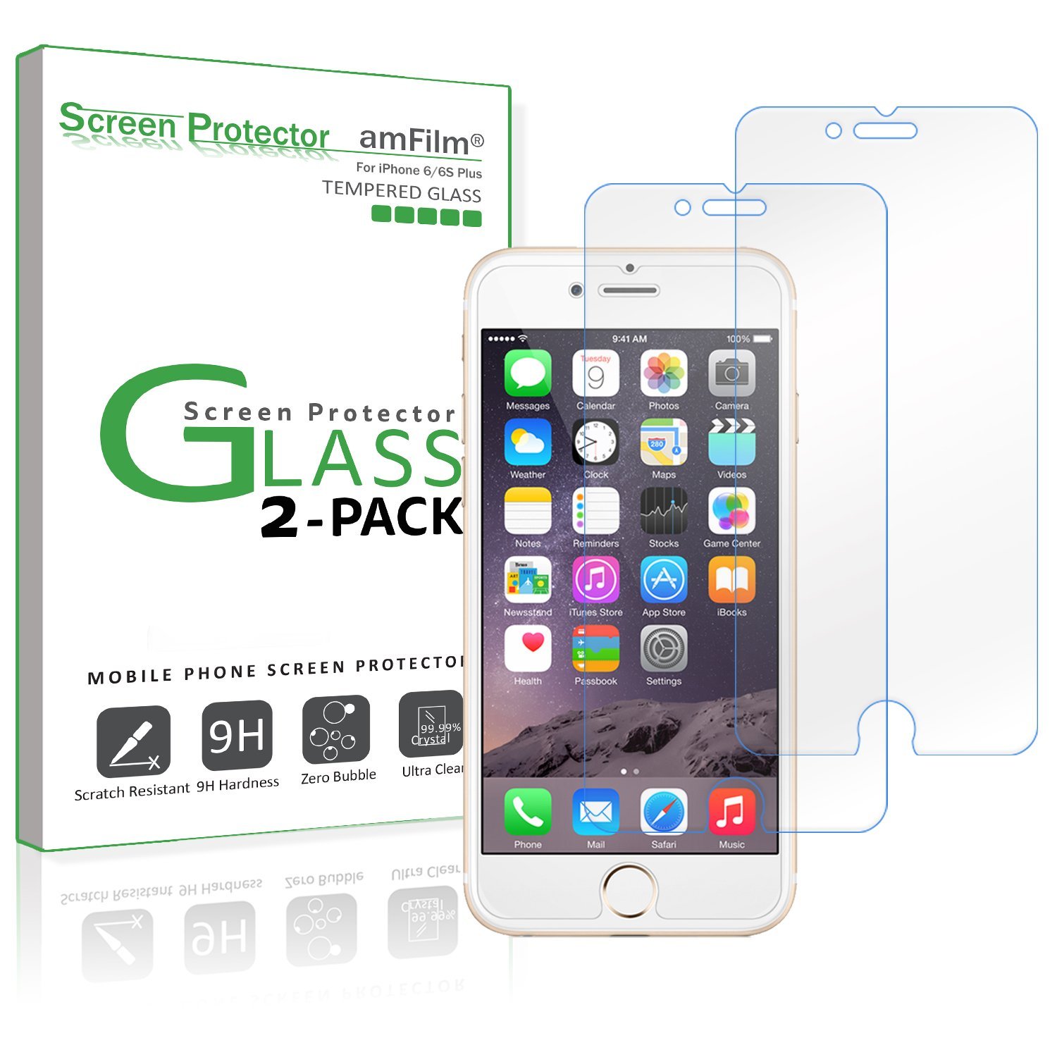 iPhone 6S Plus Tempered Glass Screen Protector (2-Pack)—$6.29!