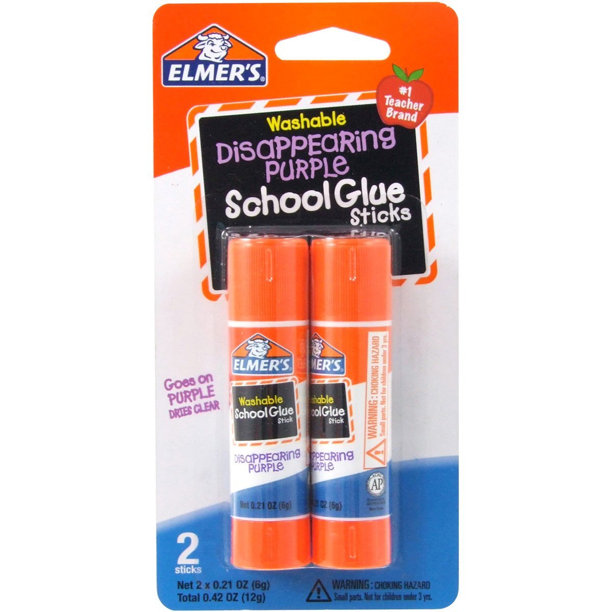 Elmer’s Disappearing Purple School Glue Sticks – Pack of 2 – Just $.70!