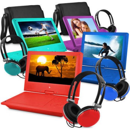Emantic 9″ Portable DVD Player With Headphones—$47.88