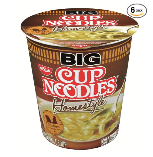 Big Cup Noodles Homestyle Chicken, 2.82 Ounce (Pack of 6) Only $2.74 Shipped!