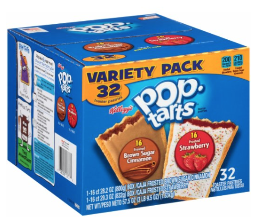 Pop-Tarts, Frosted Strawberry and Frosted Brown Sugar Cinnamon, 32 Count Only $7.69 Shipped!