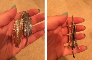 Set of Two Feather Hair Clips Only $2.14 Shipped! (Silver and Gold)