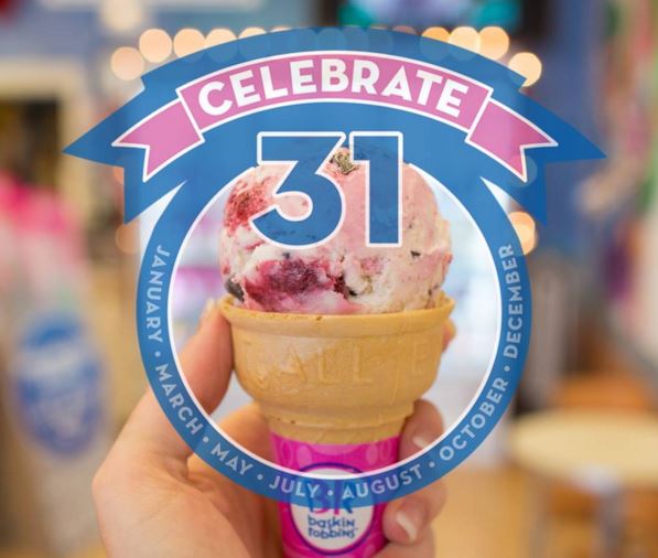 Baskin Robbins: ANY Scoop Ice Cream Only $1.31 on July 31st!