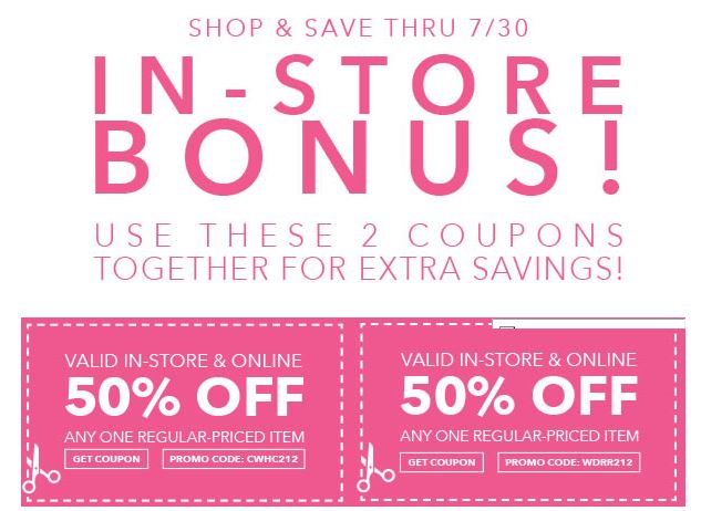 JoAnn Fabrics: Save 50% Off TWO Regularly Priced Items! (In-Store Only)