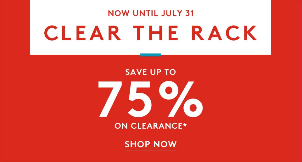 Nordstrom Rack: Clear the Rack Event Starts Now! Take 75% off Clearance