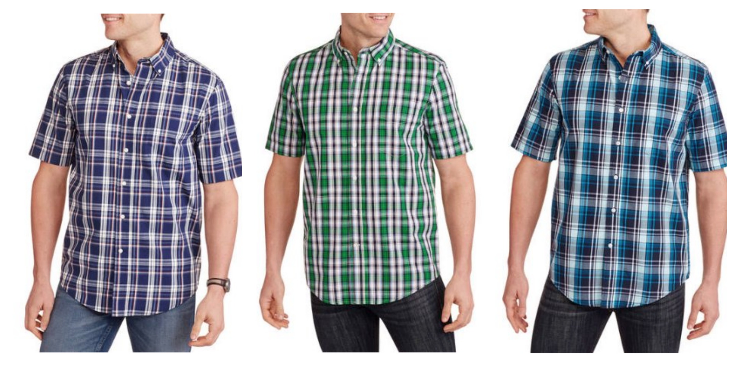WOW! Men’s George Short Sleeve Plaid Woven Shirt Only $5.43 + FREE Pick Up! (Reg. $8.44)