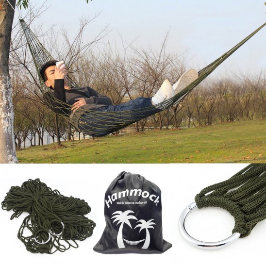 Portable Mesh Hammock With Carry Bag Only 8.99! Great for Camping