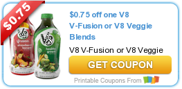 Coupons: V8 Juice, V8 Fusion, and V8 Veggie Blends