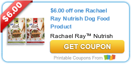 COUPONS: Rachael Ray Dog Food, Got2Be, and Bounce