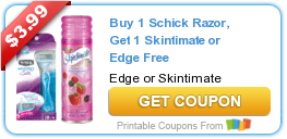 RESET BOGO Schick and Skintimate Coupon + CVS Coupon!