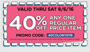 Michael’s: 40% Off Any Regular Priced Item! Michael’s: 40% Off Any Regular Priced Item!