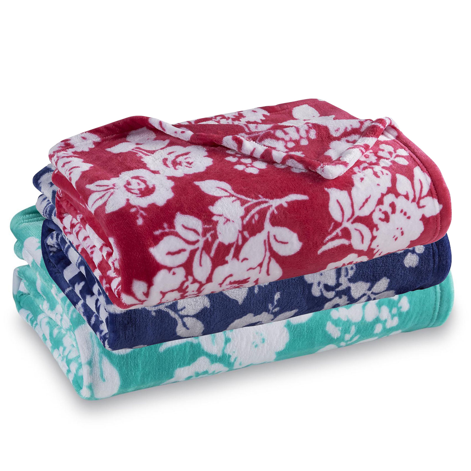 Colormate Floral Print Velvet Plush Throw Only $2.89 After SYWR Points!