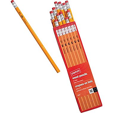 Dozen Staples Yellow #2 Pencils Only 75¢!
