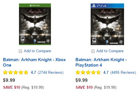Batman: Arkham Knight Only $9.99 (Xbox One and PS4)
