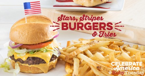 FREE Stars & Stripes Burger From Ruby Tuesday!