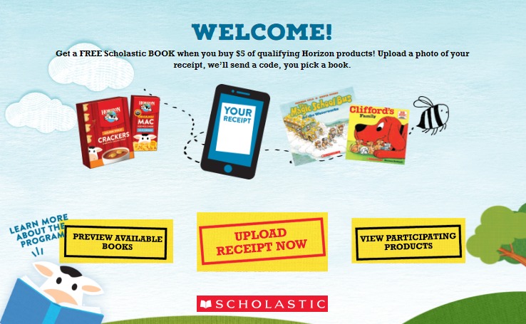 FREE Scholastic Book With $5 Horizon Purchase!