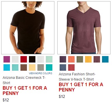 Guys’ Arizona Apparel BOGO for 1¢ + Up to 30% OFF! Tees Just $4.50!