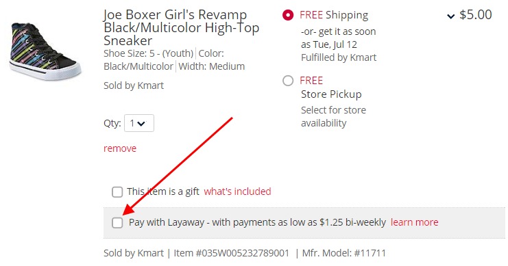 Kmart One Penny Down Layaway Online!