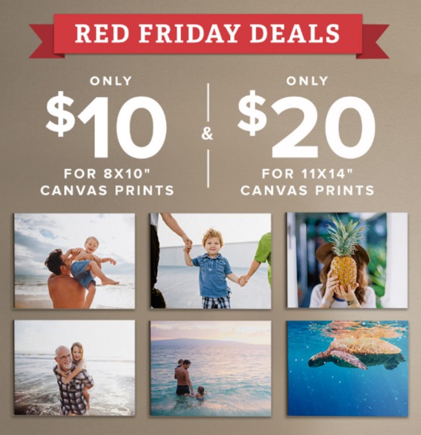 $10 8×10″ and $20 11×14″ Canvas Prints From Mixbook!