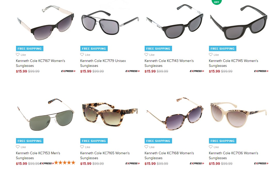 Kenneth Cole Sunglasses Only $15.99 Shipped!