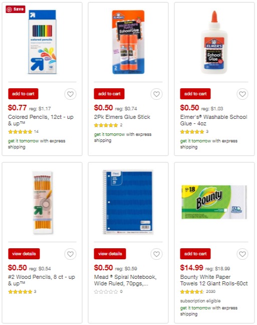Up to 15% Off School Supplies + $5/$50 at Target!