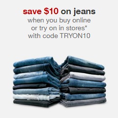 Save $10 on Jeans at Target! (In Stores and Online)