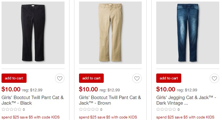 Save $5 When You Spend $25 on Cat & Jack Kids’ Clothes at Target!