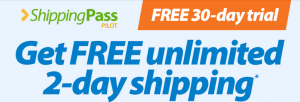 Free 30 Day Trial of Walmart Shipping Pass!