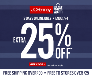 EXTRA 25% – 30% Off for JCPenney 4th of July Sale!
