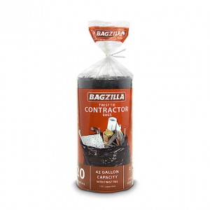 Bagzilla 42 Gallon Contractor Bags, 20 ct—$4.99!