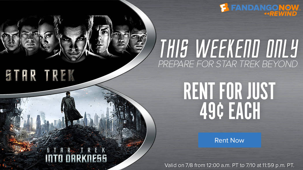 Rent Star Trek or Star Trek Into Darkness for 49¢ This Weekend!