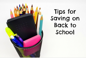 tips for saving on back to school