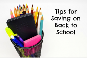 Tips for Saving on Back to School