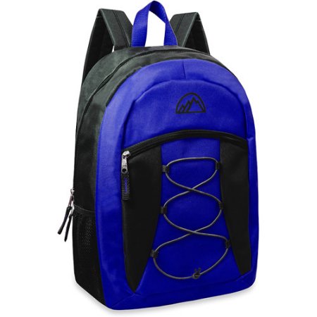 Mountain Edge 17″ Bungee Front Pocket Backpack Only $6.88 + FREE Store Pickup! Available in Blue and Black!