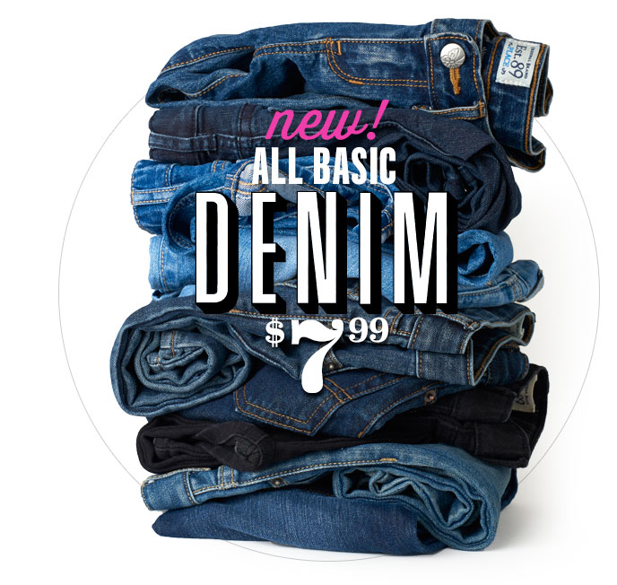Children’s Place – Basic Denim is $7.99! 50% off Entire Site! Free shipping!