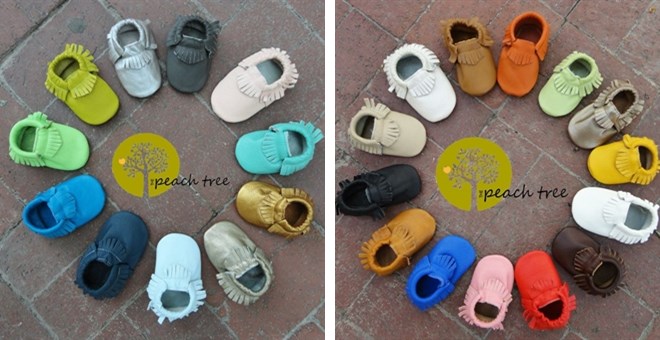 Baby Leather Moccasins – 49 Colors – Just $11.99!
