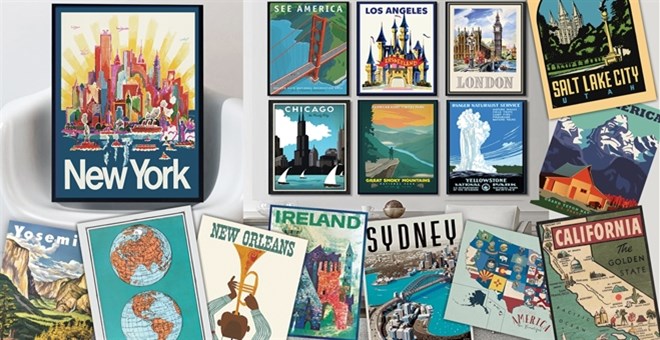 11×14 Vintage Travel Posters – Just $4.90!