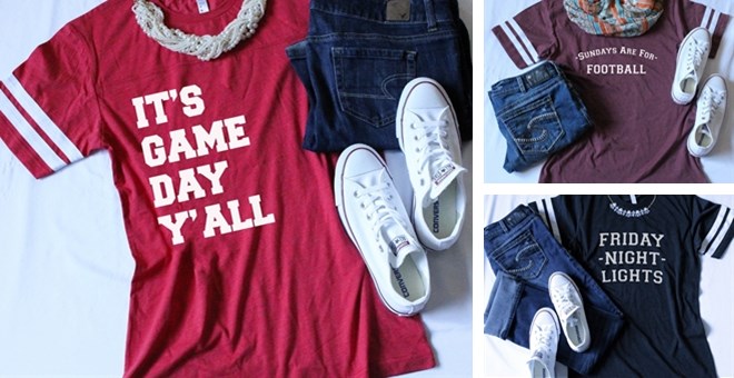 Vintage Football Jersey Tees in 6 Colors – Just $15.99!