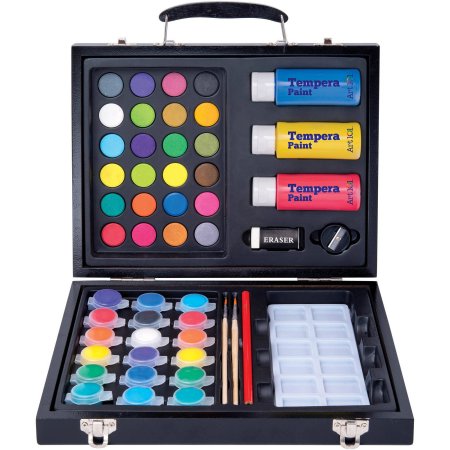 Art 101 52-Piece Deluxe Art and Washable Paint Set in Wood Case—$8.21!!