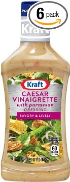 AMAZON PRIME: Kraft Caesar Vinaigrette with Parmesan Dressing, 6 ct Only $8.93 Shipped! ($1.49 Each)